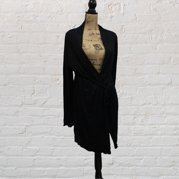 Black Jenni Intimates Robe - Picture 1 of 5